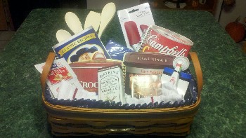 1997 Longaberger Blue Panty Basket